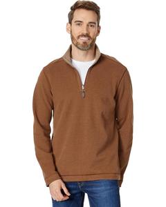 Свитер Johnston & Murphy Reversible 1/4 Zip, цвет Rust/Oatmeal