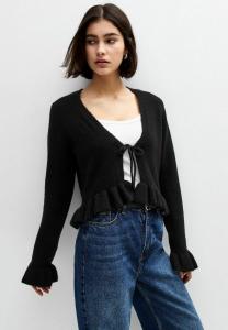 Кардиган V NECK TIE FRONT New Look, черный