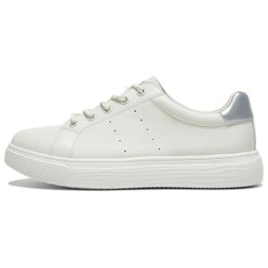 Женские нескользящие износостойкие низкие кроссовки для скейтбординга BASTO, Ecru/Silver