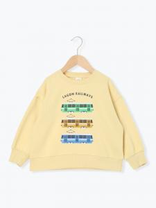 Толстовка с флисовой подкладкой и принтом в виде поезда Samansa Mos2 Lagom, цвет Yellow
