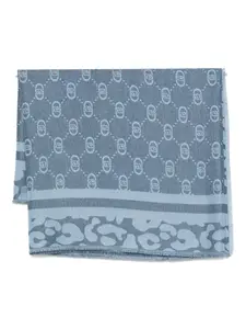 Шарф с логотипом LIU JO, синий