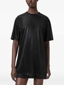 Платье мини с короткими рукавами Allsaints, черный