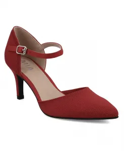 Женские туфли Bivi Knit D'orsay с пряжкой и ремешком на щиколотке Mia, красный