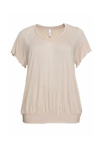 Футболка с короткими рукавами sheego, цвет Beigefarben