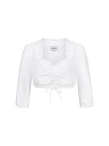 Традиционная блузка Trachtenhof Nübler Dirndlbluse 3/4 Arm Isabele, белый