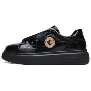 Мужские дышащие низкие кроссовки для скейтбординга Cabbeen, Black