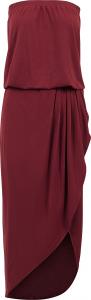 Короткое платье Urban Classics Ladies Viscose Bandeau Dress, бордо