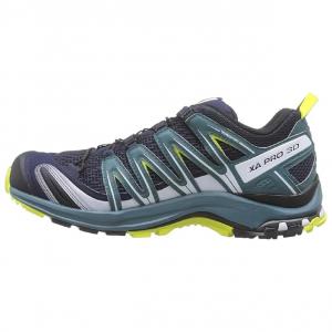 SALOMON Кроссовки для бега по пересеченной местности XA PRO 3D Low Top, мужские, черно-зеленые