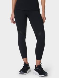 Тренировочные леггинсы из перфорированной сетки power 7/8 Sweaty Betty, черный