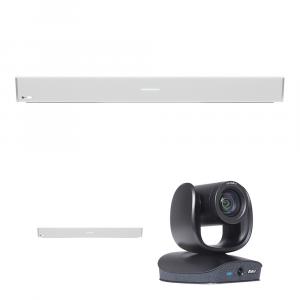 Двойная звуковая панель Nureva HDL300D для конференц-связи и комплект двухобъективной PTZ-камеры CAM570 4K (белый)