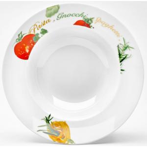 Тарелка для пасты van Well Milano из фарфора, подходит для посудомоечной и микроволновой печи, Ø 27 см Van Well, Bunt