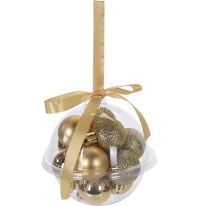 Рождественские шары Home Styling Collection, 10x10x10 см, золотой