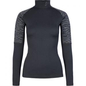 Женская футболка Elevate с молнией до половины и длинным рукавом Johaug, черный