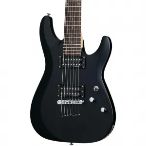 Электрогитара Schecter Guitar Research C-7 Deluxe с семью струнами, сатиновый черный