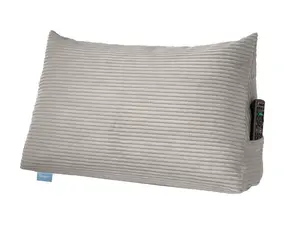 Подушка для спины | Подушка для чтения на кровать и диван | Серый вельвет | 70 x 40 x 20 см | Прочная подушка для сиденья кровати | XDREAM TB Furniture GmbH