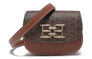 Кожаная поясная сумка-седло BALLY женская коричневая