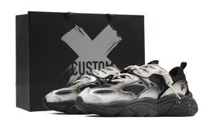 FILA Mars 2 Gray Dark Shadow, визуальные повседневные кроссовки низкие устойчивые к истиранию unisex черный серый