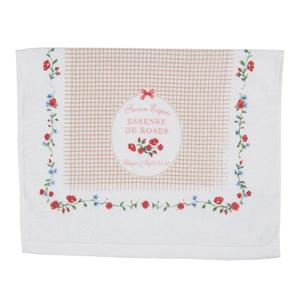 Полотенце Clayre & Eef 40x66 см белые розовые хлопковые розы Clayre&Eef, белый