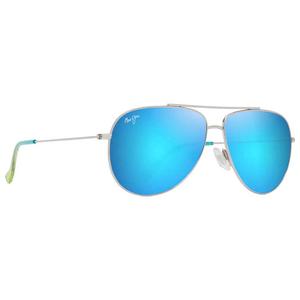 Солнцезащитные очки hauoli серебряный бриллиант bleus verts bleu hawaii mauipur Maui Jim
