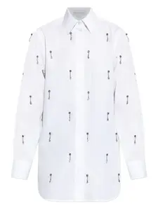 Рубашка, украшенная кристаллами STELLA MCCARTNEY, белый