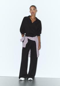 Поло Stradivarius Polo shirt, Black