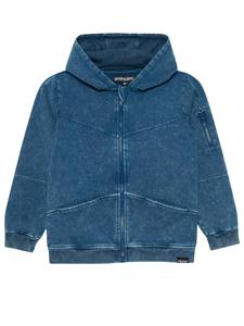 4PRESIDENT Худи на молнии 'Nijs' в синем цвете