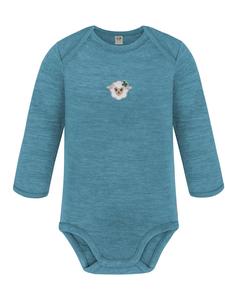 Normani Outdoor Sports Детский боди с длинными рукавами из мериносовой шерсти, цвет Окленд, синий