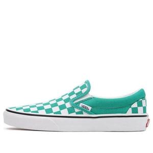 Кроссовки classic slip-on 'green white' Vans, зеленый