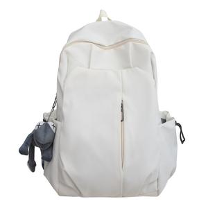 Deli Bear Нейлоновый рюкзак унисекс черный красный белый серый, White with Gray Frog Charm