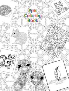 Epic Coloring Book for Adults and Kids!: 50 page of pure Coloring Fun! (Independently published)