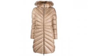 Пуховик женский бежевый Moncler
