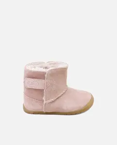 Ботинки для малышей barefoot из велюра с меховой подкладкой Eli 1957, розовый