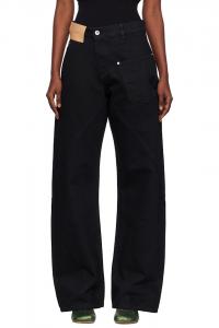Скрученные рабочие джинсы Jw Anderson, черный