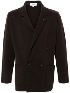 Lardini блейзер с брошью, коричневый