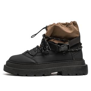 Bull charm Ботинки Martin мужские, цвет черный хаки/черный/черно-зеленый