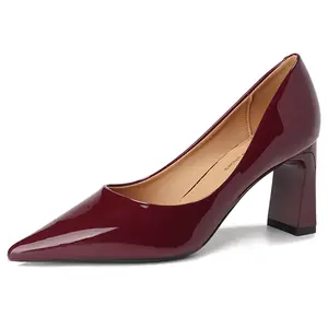 Туфли на высоком каблуке для женщин Lan Miao, Burgundy