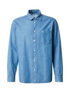 Рубашка на пуговицах классического кроя SELECTED REGCARLO, Blue Denim