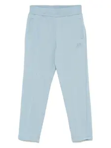 Брюки с эластичным поясом и логотипом Golden Goose Kids, синий