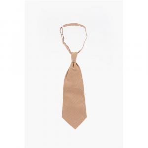 Галстук Ascot из однотонного шелка Corneliani, бежевый