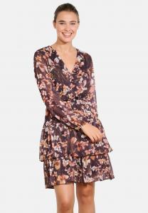 Платье LolaLiza RUFFLED WRAP MINI, Brown Dark Chocolate/Brown