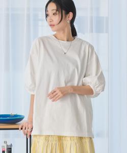 хлопковый топ с объемными рукавами производства США