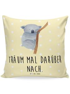 Подушка Mr. & Mrs. Panda, желтый пастельный