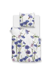 Постельное белье из перкаля - Phine - Васильки синего цвета Zo!Home, 135 x 200 + 80 x 80 см