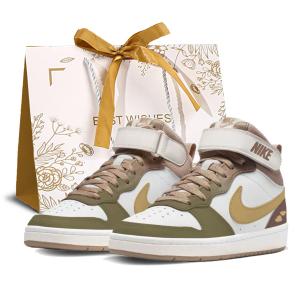 Borough Heartfelt нескользящие устойчивые к истиранию высокие кроссовки для скейтборда детские Nike, зеленый