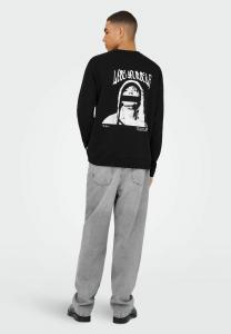 Толстовка Only & Sons ONSEMINEM , Black/Brown