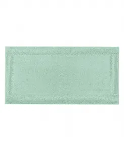 Двусторонний ворсистый хлопковый коврик для ванной Splendor, 61 x 112 см Madison Park Signature, зеленый