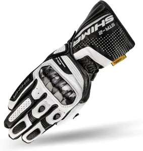 Мотоциклетные перчатки Shima STR-2 с сенсорным экраном, летние, кожаные, спортивные, размер XXL, White