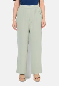 Брюки Ulla Popken WAIST CREPE , Light Moss Green/Light Green
