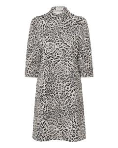 SOAKED IN LUXURY Платье-рубашка 'Sandja' в сером цвете