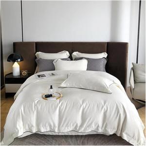 YUSIWOAL Комплект постельного белья черный жаккард из хлопка 1000TC